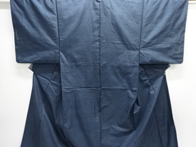 JAPANESE MENS ENSEMBLE KIMONO & JUBAN SET / SILK / DORO OSHIMA TSUMUGI